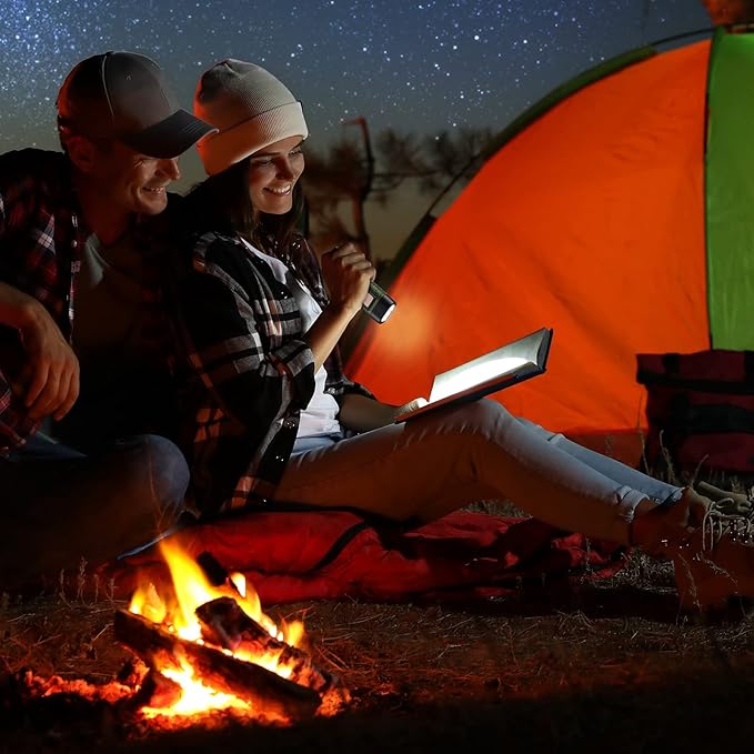 4 Pieces Hand Crank Solar Powered Flashlight LED Rechargeable Flashlight Survival Emergency Hand Crank Lantern Snap Carabiner Torch for Outdoor Sports Camping Hiking