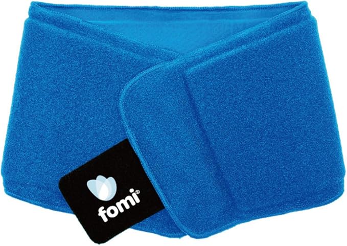 FOMI Premium Hot Cold Multi Function Solid Gel Ice Pack | Neck, Forehead, Eye, Wrist, Knee, Shin Cool Compress | Adjustable Wrap for Stiff Neck, Migraine, Headache, Meniscus, Carpel Tunnel Pain Relief