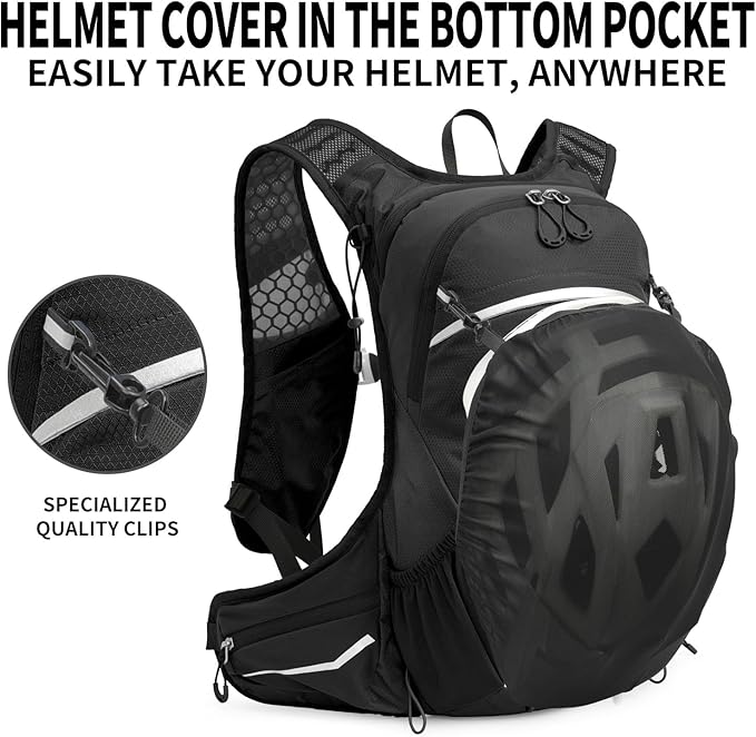 16L Hydration Backpack with Free 2-Liter Water Bladder,The Lightweight Hydration Pack for Cycling, Hiking, Skiing