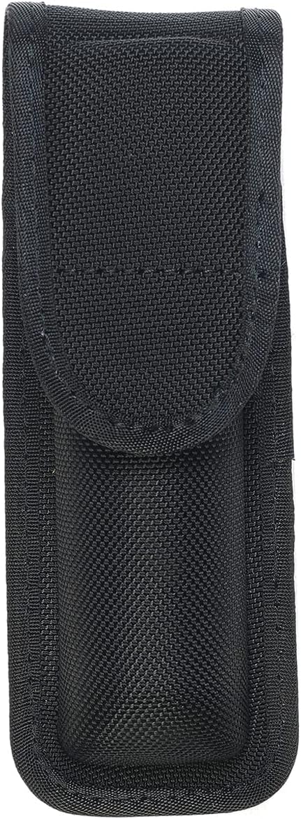 Molded OC/Mace Spray Pouch for Duty Belt,OC/Mace Spray Holder Pouch with Hidden Snap,Top Flap Police Duty OC Pepper Spray Holder MK3 or MK4