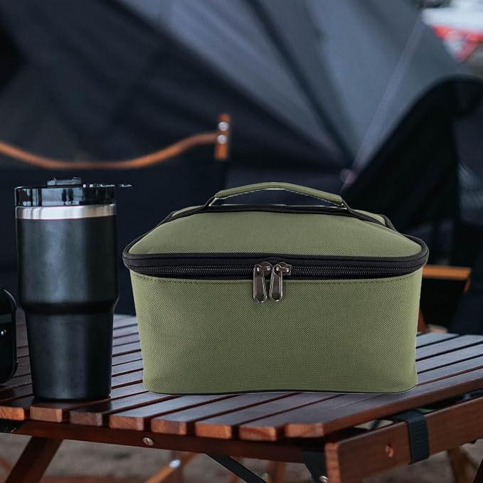 Gas Canister Storage Bag Camping Utensil Bag Pouch Protector Carry Case Tableware Storage Organizer for Picnic Travel Camping