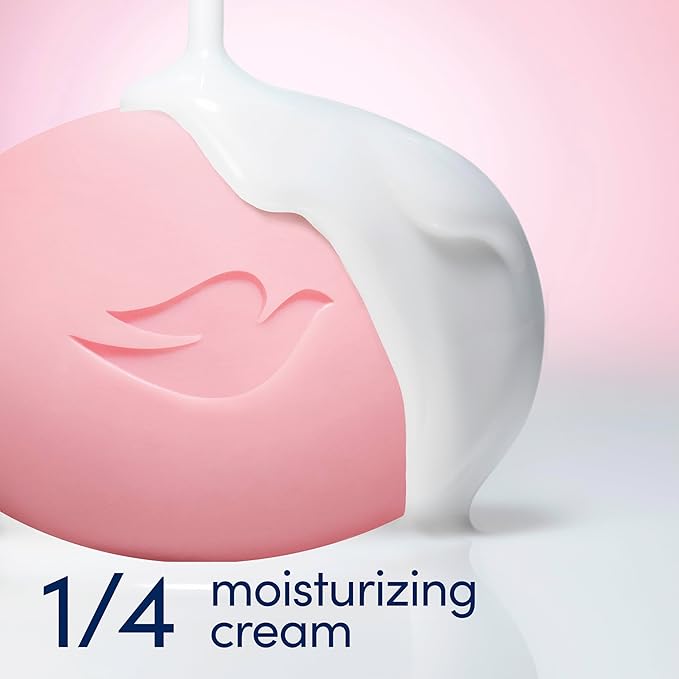 Dove Beauty Bar Soap Pink Rosa, 8 Bars for Soft, Smooth Skin, Cleans & Moisturizes 3.75 oz