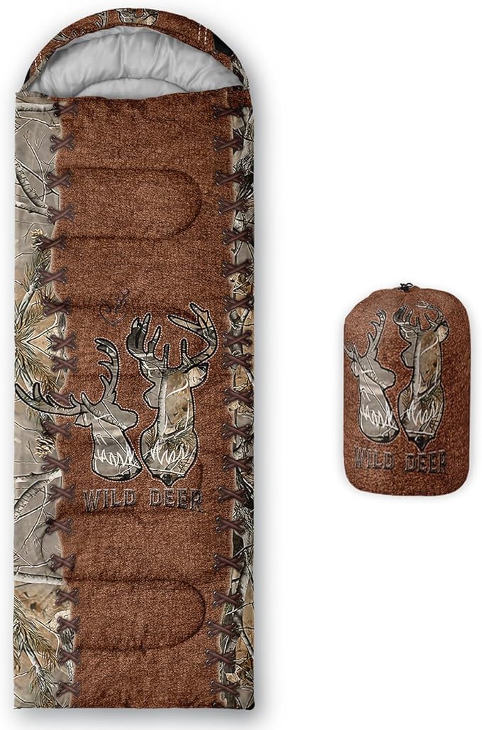 CVHOUSE Camping Sleeping Bags,3 Season Warm & Cool Weather,Lightweight,Waterproof Sleeping Bags for Adults & Kids,Traveling,and Outdoors,Camping Gear Equipment