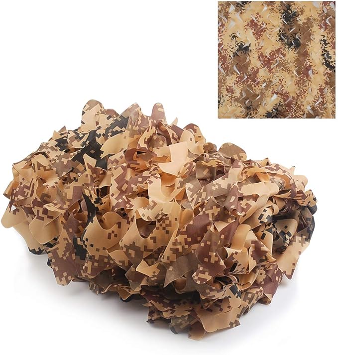 Camo Netting Camouflage Netting 20x20 10x20 10x10 Bulk Roll Burlap Camo Tarp Sunshade Net for Hunting Blind Dinosaur Birthday Jungle MilitaryTheme Party Decoration Camping Shooting