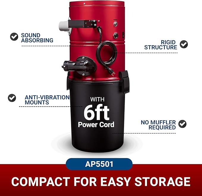 Broan-nutone 550 Air watts Residential Central Vacuum System - Anti-Vibration, Powerful Suction