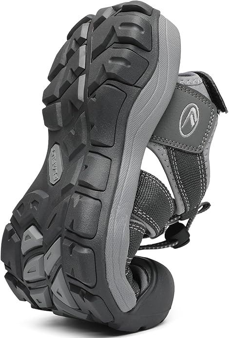 FLARUT Men's Athletic Sandals - Closed Toe Sport Hiking & Outdoor Walking Water Sandals with Anti-Slip Cushioning and Breathable Mesh