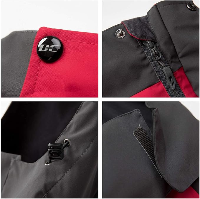 Diamond Candy Men's Hooded Waterproof Jacket Lightweight Rain Jacket Outdoor Casual Sportswear