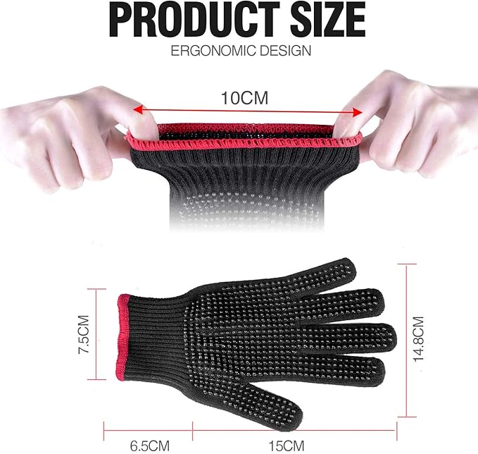 homenote Rapid Charcoal Chimney Starter Set Fireplace Accessories Lighter Cubes BBQ Heat Resistant Gloves Blower BBQ Tools（11.5" x 7" x 7"）