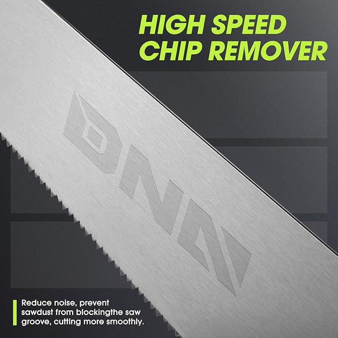 DNA MOTORING 2pcs 17in Bi-Ground Teeth Hand Saw, Universal Cuts for Pruning, Trimming Branches, Garden, Camping, Lawn, With TPR Handle, TOOLS-00590