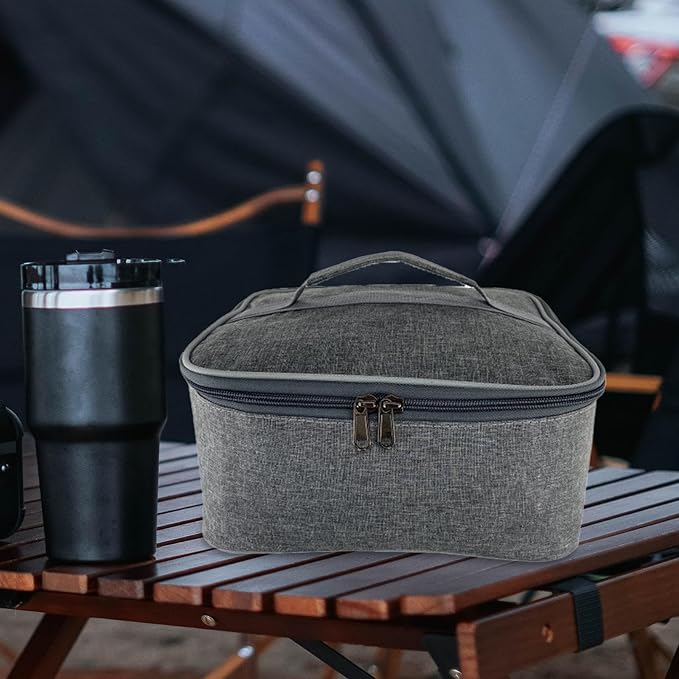 Gas Canister Storage Bag Camping Utensil Bag Pouch Protector Carry Case Tableware Storage Organizer for Picnic Travel Camping