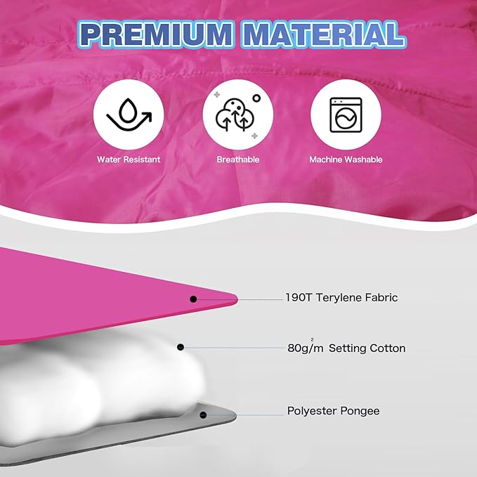 REDCAMP Kids Mummy Ultra Lightweight Sleeping Bag for Backpacking, Comfort for Warm Weather, with Compression Sack