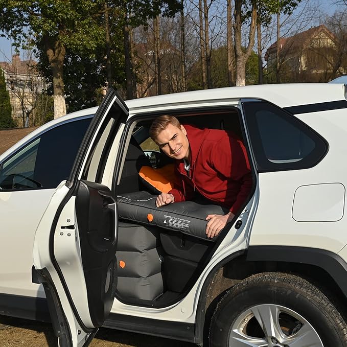 D-Hive SHORTENED LENGTH - Unbeatable Durability SUV Air Mattress for Car Camping, Durable Extra Thick 300D Oxford Fabric, Quick Easy Set-Up w/Electric Pump, Car Bed Mattress with Base Extenders 180 cm