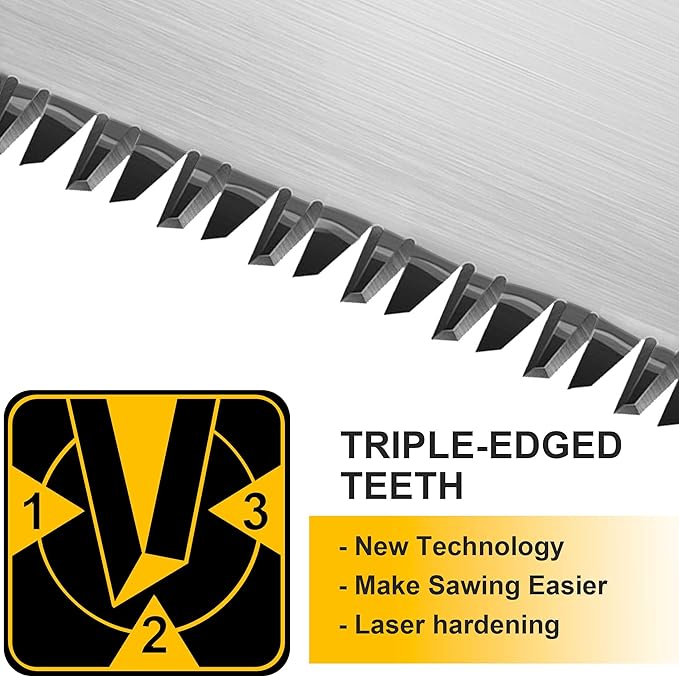 14" Pro Hand Saw, 11 TPI Fine-Cut Handsaw - Sharp Manual Saw Idea for Cutting Wood, Sawing, Gardening, Trimming, Plastic Pipe, Drywall