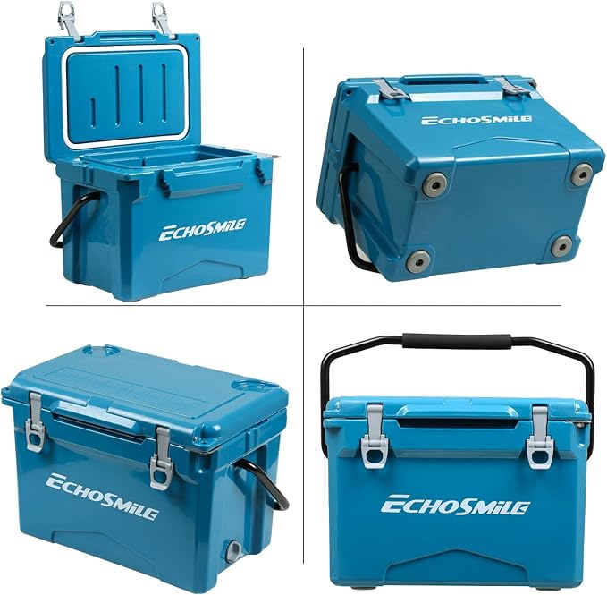 EchoSmile 25/30/35/40/60/75 Quart Rotomolded Cooler, Built to Stand up to The Rigors of The Journey
