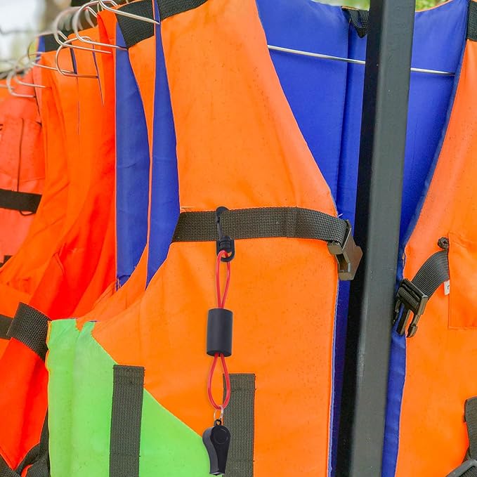 Boat Whistle with Lanyard, Loud Blast Survival Safety Whistle Emergency Accessory for Kayaking Camping Hiking Lifeguard Rescue Gear