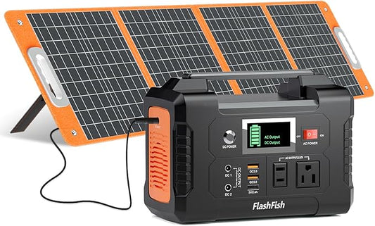 200W 151Wh Portable Power Station +100W Foldable Solar Panel