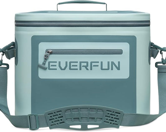 EVERFUN Soft Cooler 30 Can, Portable Insulated Small Cooling Lunch Box for Men and Women, Leakproof Ice Chest Bag for Travel, Beach, Camping, Beverage, Boating, Fishing, Tailgating, Work and Picnic