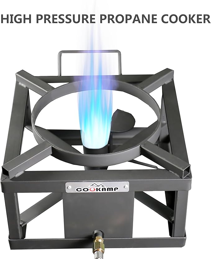 High-Pressure Single Burner Propane Stove With Jet Burner - Perfect for Backyard Cookouts,Tailgating, and So Much More!SA1050