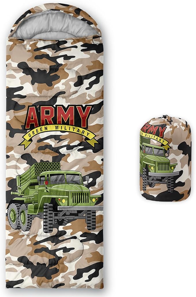 AILONEN Blue Glowing Basketball Sleeping Bag for Kids Boys,Warm and Cool Weather,Lightweight,Waterproof Backpacking,City Theme Ball Sports Sleeping Bag for Camping