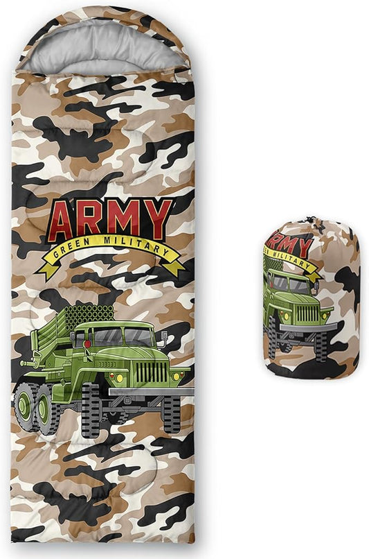 AILONEN Blue Glowing Basketball Sleeping Bag for Kids Boys,Warm and Cool Weather,Lightweight,Waterproof Backpacking,City Theme Ball Sports Sleeping Bag for Camping