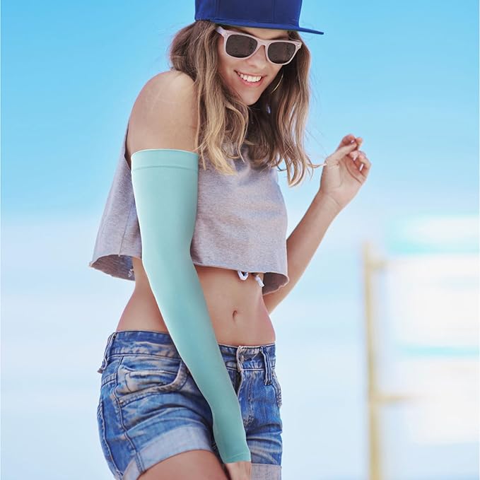 GOUNOD Gardening Sleeves to Cover Arms for Women with Thumb Holes-Sun Protection SPF Cooling Driving UV Blocking