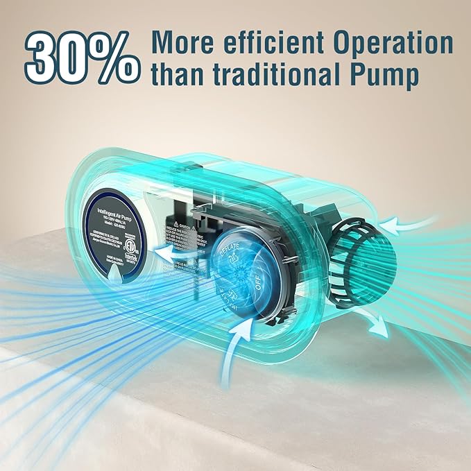 Twin Air Mattress Twin with Built in Pump 16" Double Height Inflatable Mattress with Soft Flocked Top & Carry Bag Adjustable Blow Up Mattress Portable Air Bed for Guest Indoor Travel-Black