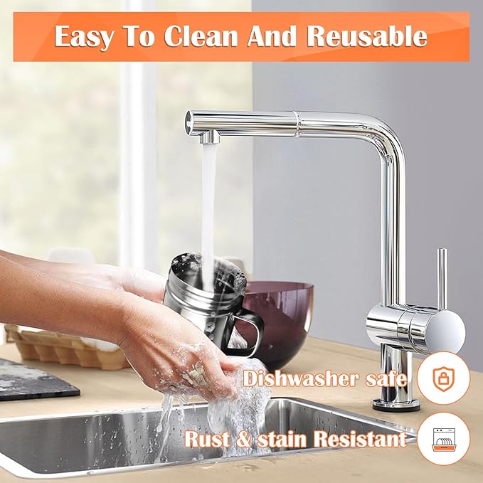 2Pcs Metal Salt Pepper Dredge Shakers, Stainless Steel Pepper Shaker Seasoning Jar With Handle, With Hole And Cover, Suitable For Pepper, Cinnamon And Coffee Spice Jars (Medium-10OZ)