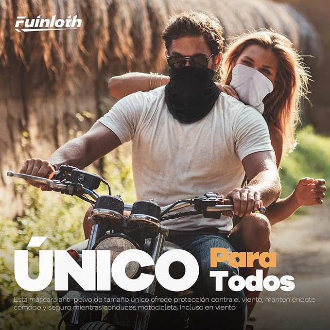 Fuinloth Neck Gaiter, 6 Pack Cooling UV Protection Bandana Buff Face Mask Gator Scarf for Men Women