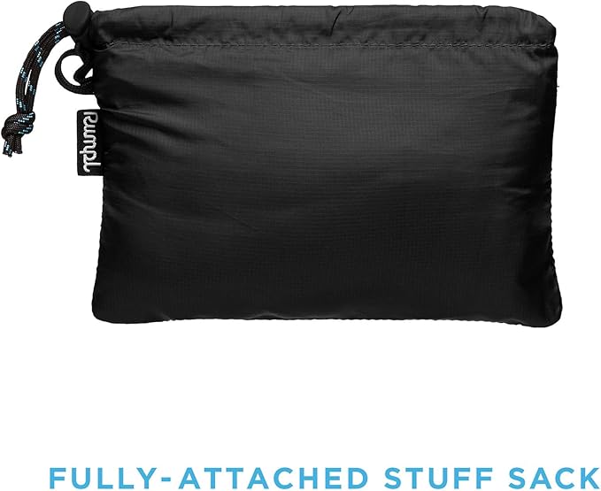 Rumpl Stuffable Fleece Pillowcase | Ultra Soft Fleece Pillow for Traveling, Camping, Picnics, Concerts, Plane Flights, Hiking, Backpacking (Black)