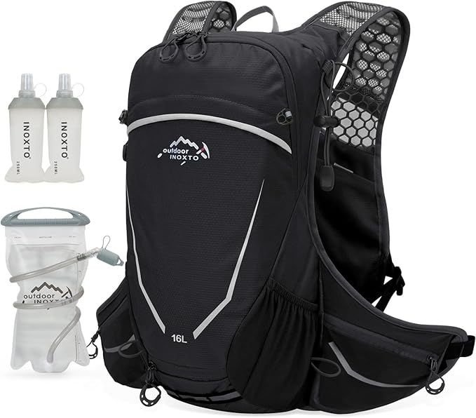 16L Hydration Backpack with Free 2-Liter Water Bladder,The Lightweight Hydration Pack for Cycling, Hiking, Skiing