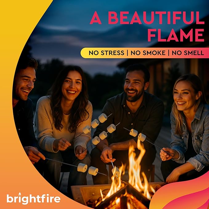 Bio Ethanol Fireplace Fuel 4 x 1L - Clean Burning & Odorless - USA Made Bioethanol Fuel for Tabletop Fire Pit, Fireplaces & Stoves – Indoor & Outdoor Use (4-Pack)