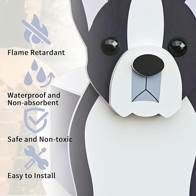 Boston Terrier Dog Planter, Pet Shape Garden Pots Plant Pots for Indoor/Outdoor Gardens Decoration, Cute, Surprise Gifts/Souvenirs for Pet Lovers