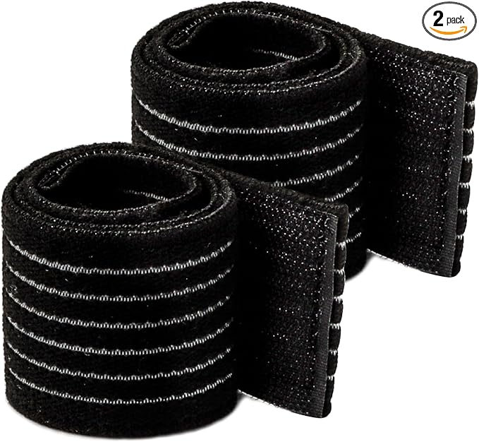 Comfytemp Ice Pack Strap, Stretchable, Reusable, 27.6 x 2 in, 2pcs, Ice Belt Extender Straps, Elastic Hook and Loop Extension Straps Add Length to Most Ice Packs, Multiple Uses