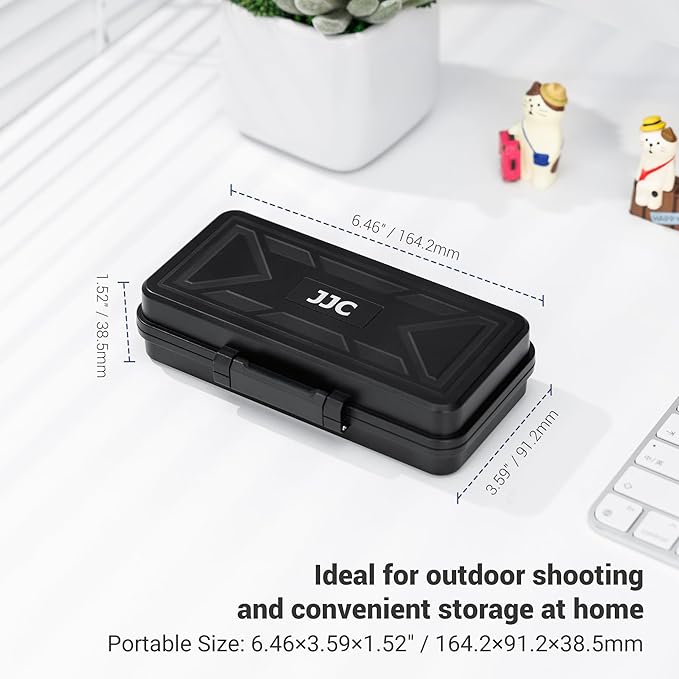 JJC Multi-Function Camera Battery Memory Card Storage Case for 6 SD Card,6 CFexpress Type-B/XQD Cards,5 CFexpress Type-A Cards,8 AA Batteries,3 Camera Batteries Holder Box for LP-E6 NP-FZ100 NPW235