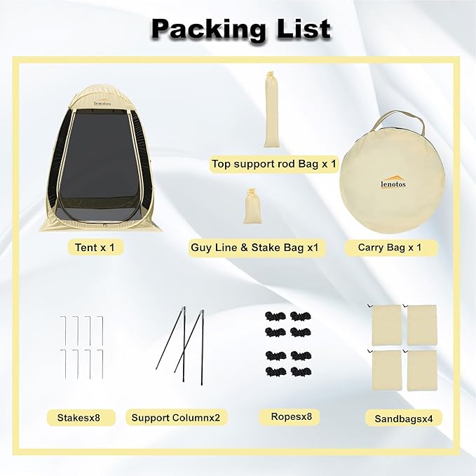 Pop Up Screen House, 6'x6' Outdoor Screen Tent for Camping, Screened Gazebo with Mosquito Netting, Carry Bag