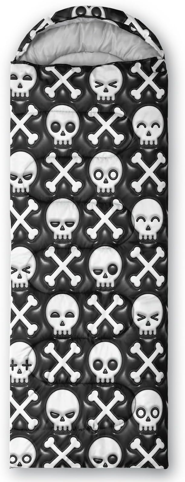 AILONEN Blue Glowing Basketball Sleeping Bag for Kids Boys,Warm and Cool Weather,Lightweight,Waterproof Backpacking,City Theme Ball Sports Sleeping Bag for Camping