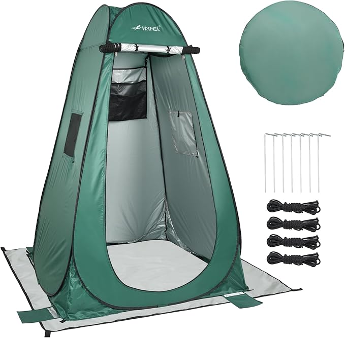 Pop Up Shower Tent, Portable Dressing Changing Tent Outdoor with Carry Bag for Camping, Beach & Hiking,75” x 48”x 48”