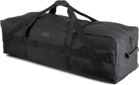 Fitdom 106L 45" Heavy Duty Extra Large Duffle with Upgrade Zipper, Durable & Water Resistant. Perfect as Camping Bag Travel Storage Tent Storage Sports Equipment Bag For Coaches & More