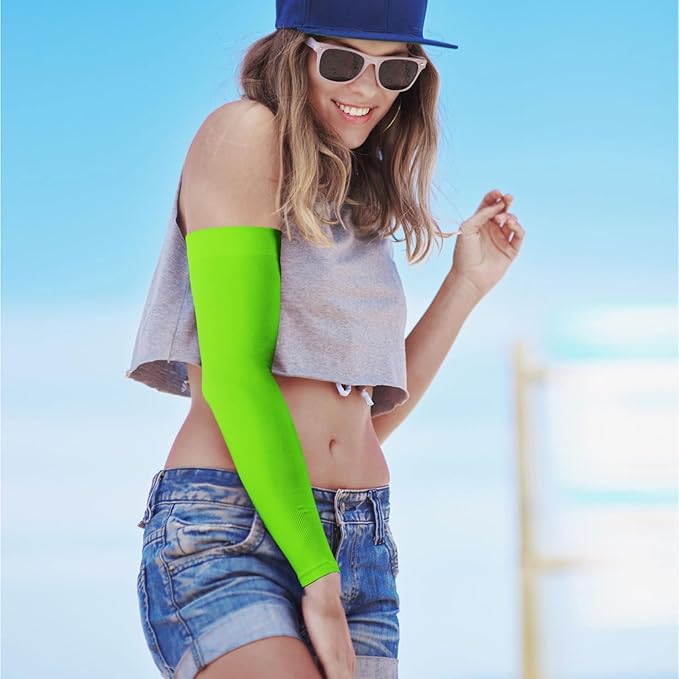 GOUNOD Sun Protection Cooling Arm Sleeves with Thumb Holes - Gardening Outdoors Sports Workouts Sunscreen Arm Sleeves