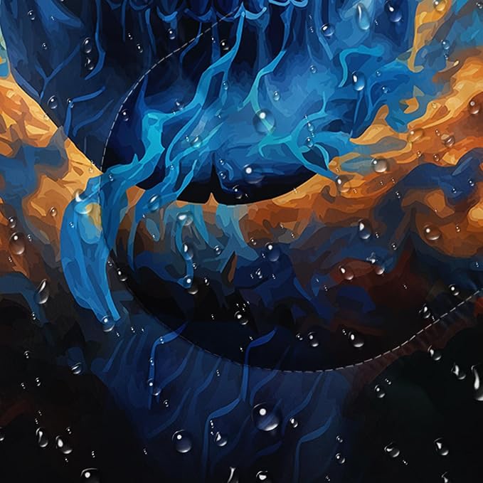 AILONEN Blue Glowing Basketball Sleeping Bag for Kids Boys,Warm and Cool Weather,Lightweight,Waterproof Backpacking,City Theme Ball Sports Sleeping Bag for Camping