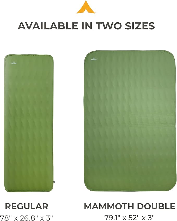 Teton Canvas Camp Pad, Sleeping Pad for Car Camping