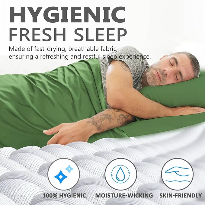 Frelaxy Ultralight Sleeping Bag Liner - Lighter & Compact, 3 Sizes Travel Sheets & Adult Sleep Sack, Comfy Breathable & Cooling & Silky Soft, Quick-Drying, for Backpacking, Hotel, Camping, Hostels