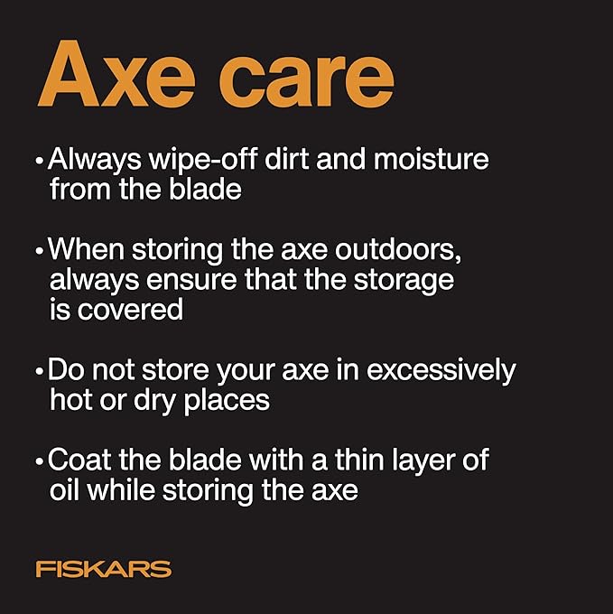 Fiskars X15 Splitting Axe, Tree Branch Cutter and Wood Splitter (23.5-Inch Axe) with Shock-Absorbing Handle