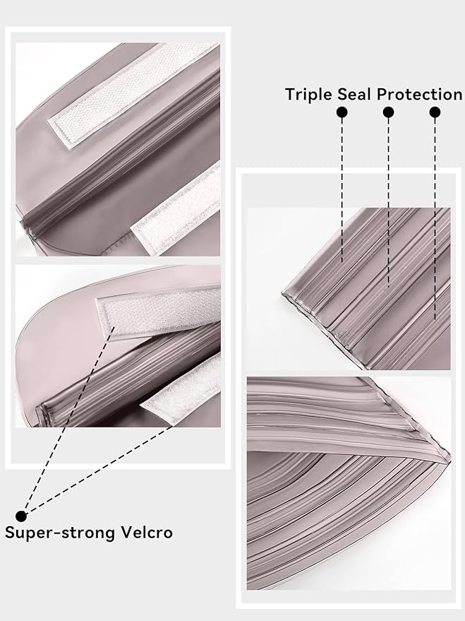 HEETA Waterproof Fanny Pack, Waterproof Pouch Dry Bag 2/3/4 Pack for Phone Passport Purse, Adjustable Waist Strap for Swimming Kayaking Boating Paddle Board Accessories Cruise Beach Camping Essentials