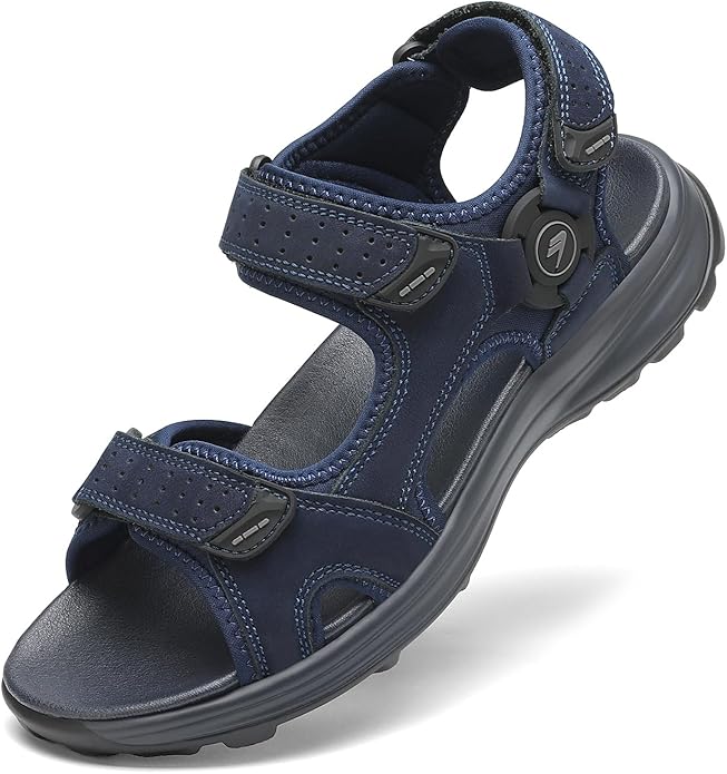FLARUT Men's Sport Sandals Outdoor Hiking Sandal Open Toe Walking Sandals for Summer Beach Water Shoes