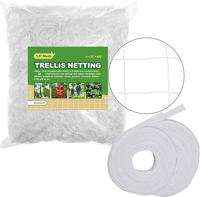 All-Weather Trellis Netting Mesh Plant Garden Vine Growing Flexible String Net