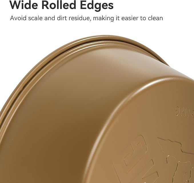 Camping Plates 2pcs Set, Stainless Steel Deep Round Plates, Insulated Dinnerware Cookware, Olive Green