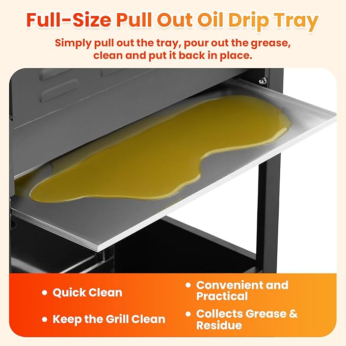 4-Burner Propane Gas BBQ Grill with Side Burner, Porcelain-Enameled Cast Iron Grates and Grills Cover, 51,000 BTU Stainless Steel Grill for Outdoor Camping Barbecue Grilling Backyard Cooking