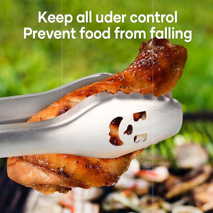 25-Inch Very Long Stainless Steel BBQ Tongs with Extended Luxurious Acacia Handle – Durable and Easy-to-Clean Grilling Tool for Cooking, Kitchen Use, and Outdoor Barbecues