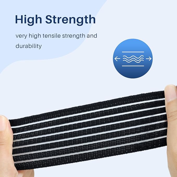 Comfytemp Ice Pack Strap, Stretchable, Reusable, 27.6 x 2 in, 1pc, Ice Belt Extender Strap, Elastic Hook and Loop Extension Strap Adds Length to Most Ice Packs, Multiple Uses